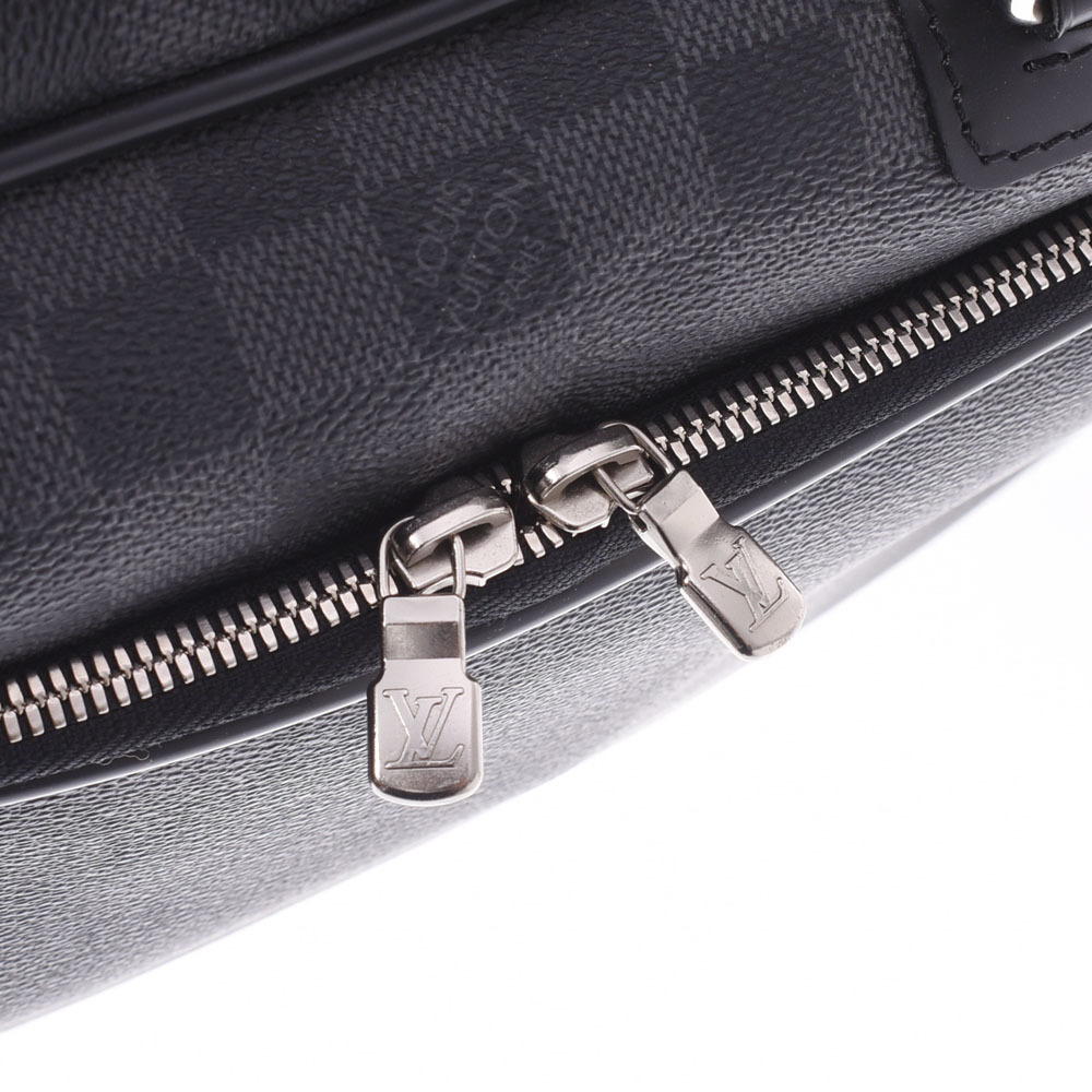 Louis Vuitton Graphite Gray Damier Black Business Ikar Canvas Bag - Picture 9 of 12